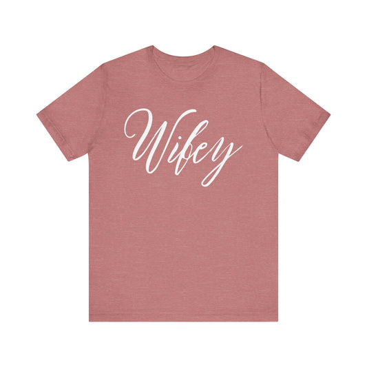 Wifey Cursive Letters T-shirt