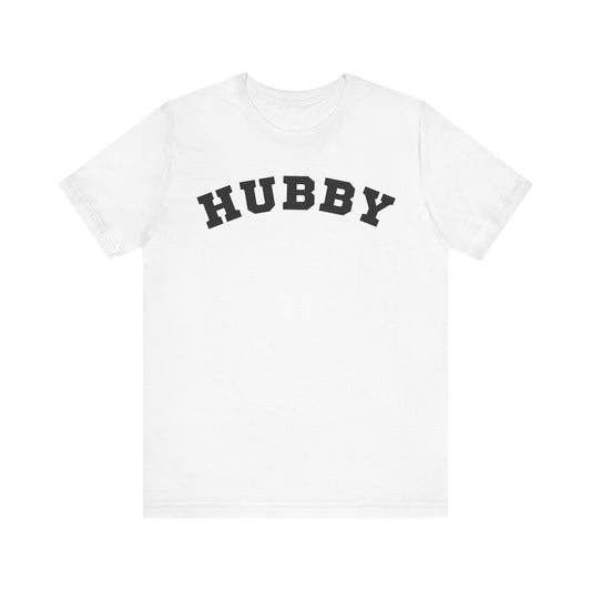 Hubby Black Block Letters T-shirt