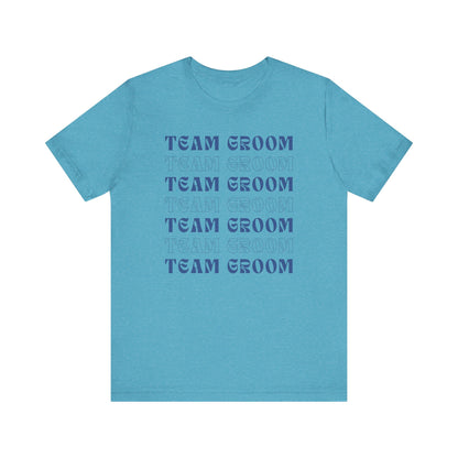 Team Groom Repeat Text T-shirt