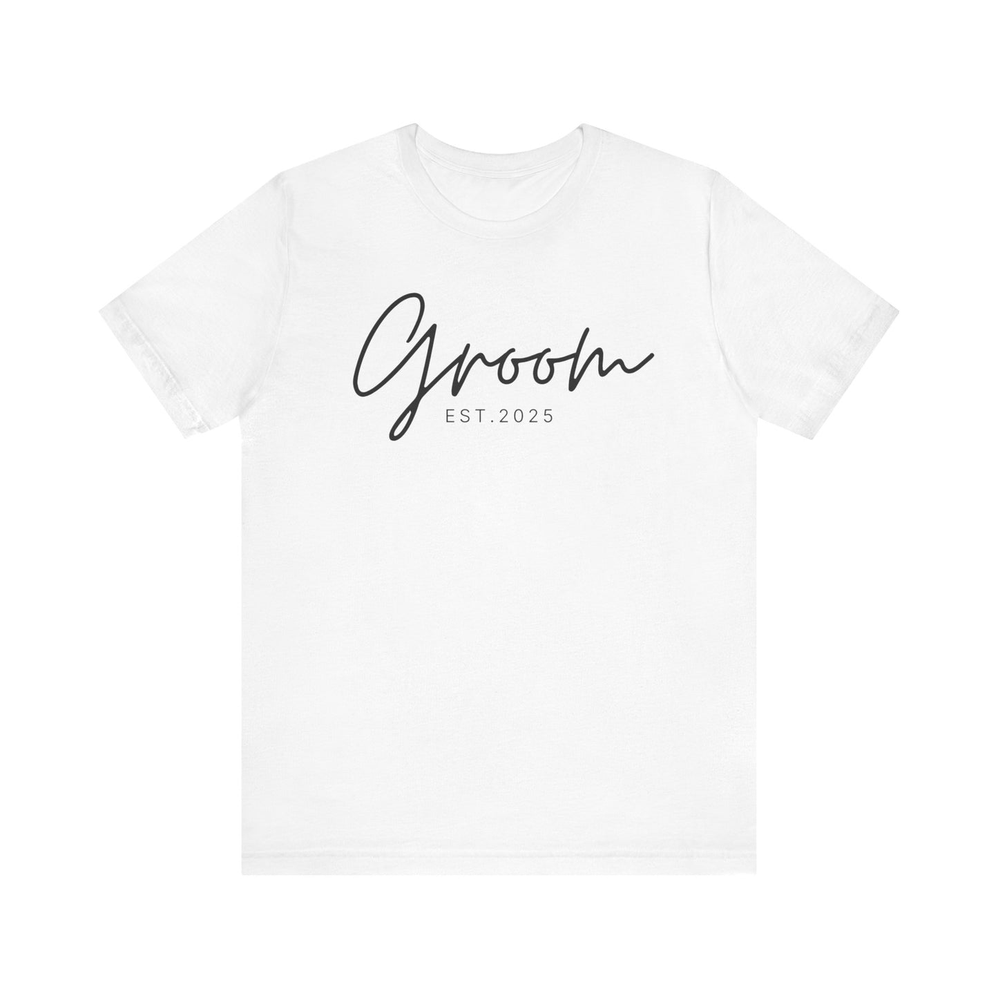 Groom Cursive Black Text T-shirt