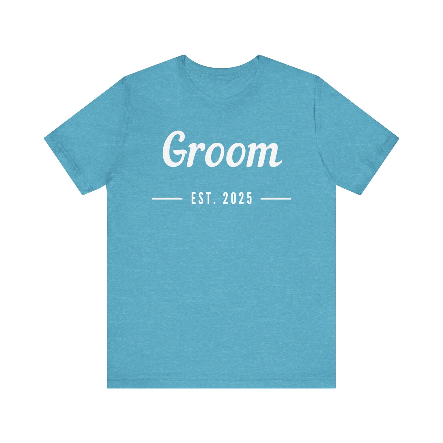 Groom 2025 White Lettering T-shirt