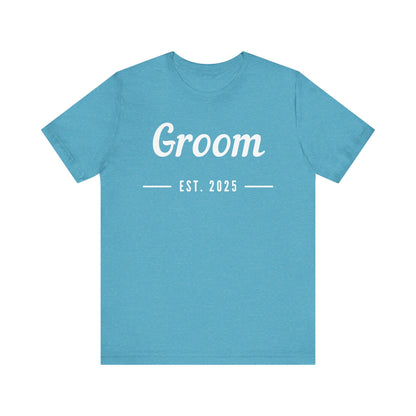 Groom 2025 White Lettering T-shirt