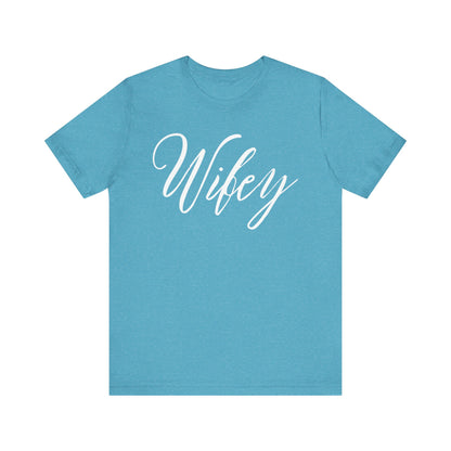 Wifey Cursive Letters T-shirt