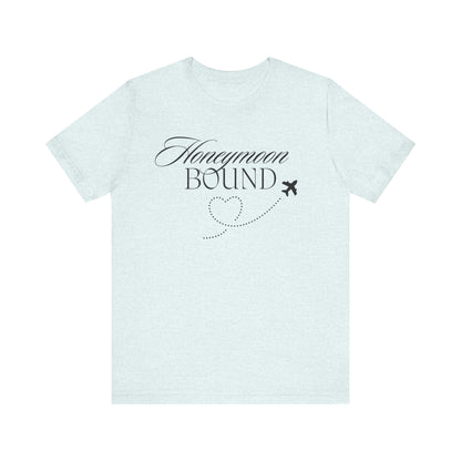 Honeymoon Bound Black Text T-shirt