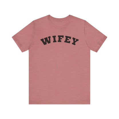 Wifey Black Block Letters T-shirt