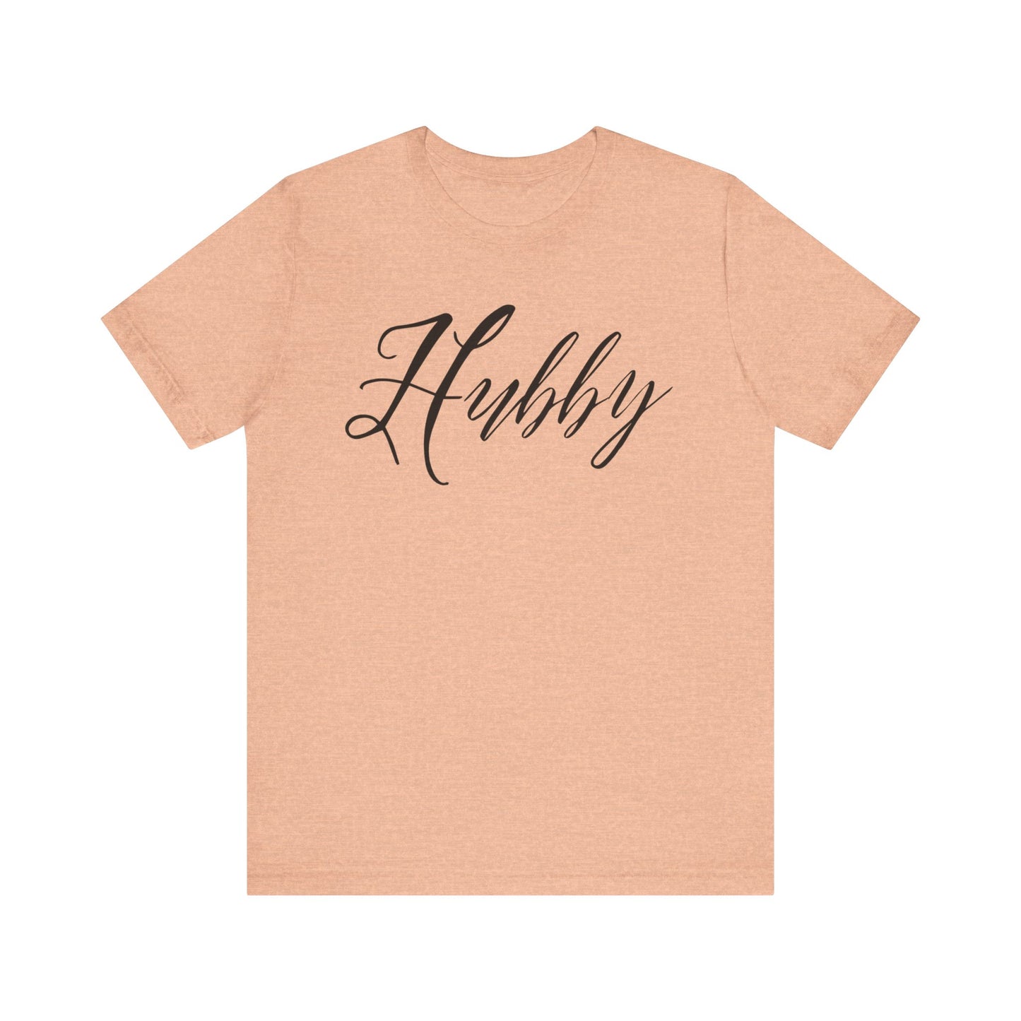Hubby Black Cursive Text T-shirt