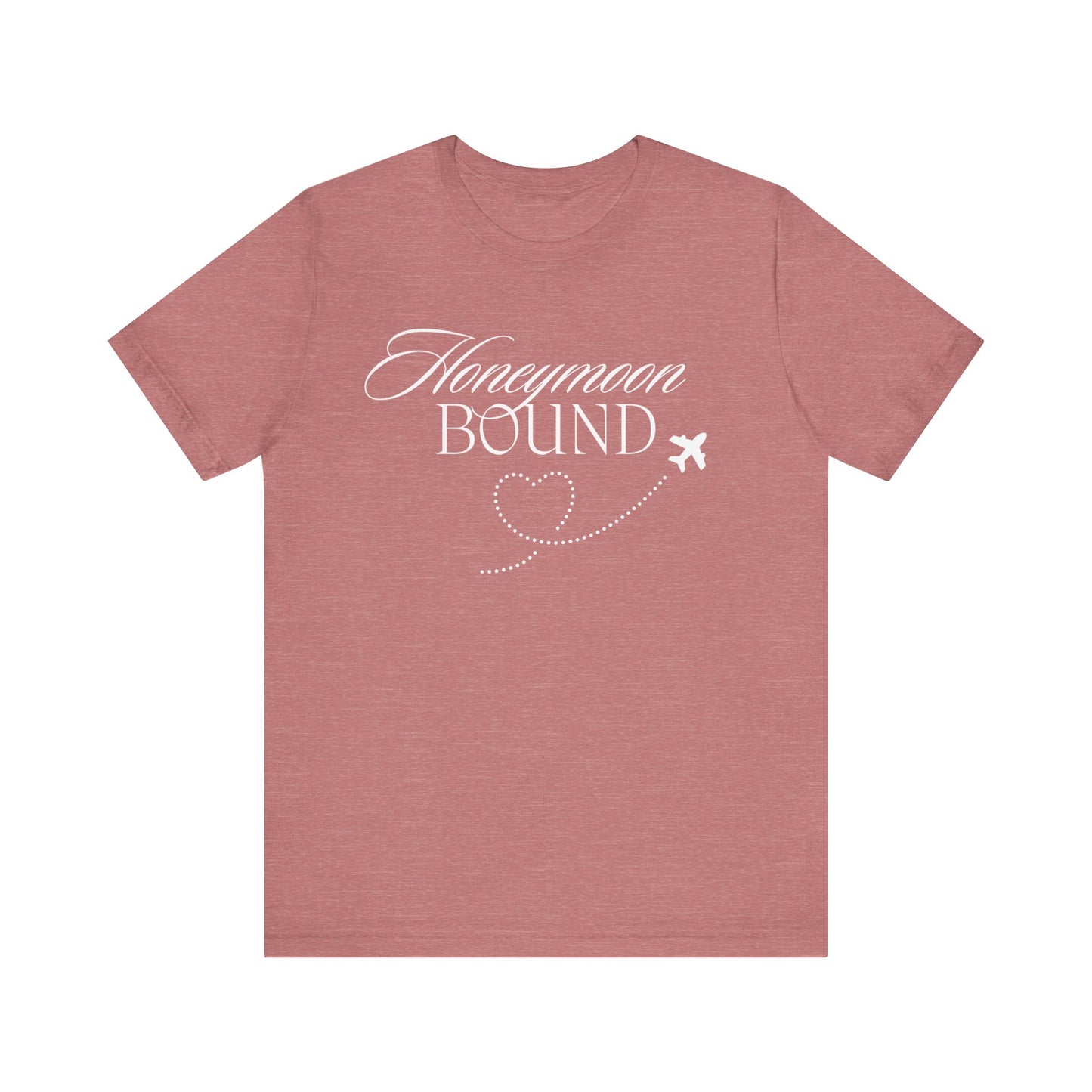 Honeymoon Bound White Text T-shirt