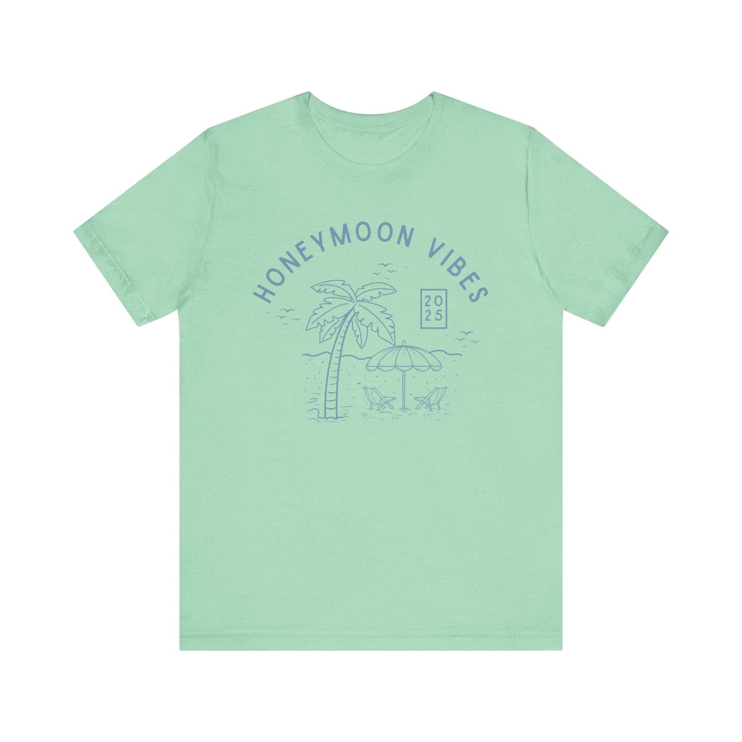 Honeymoon Vibes Beach Scene T-shirt