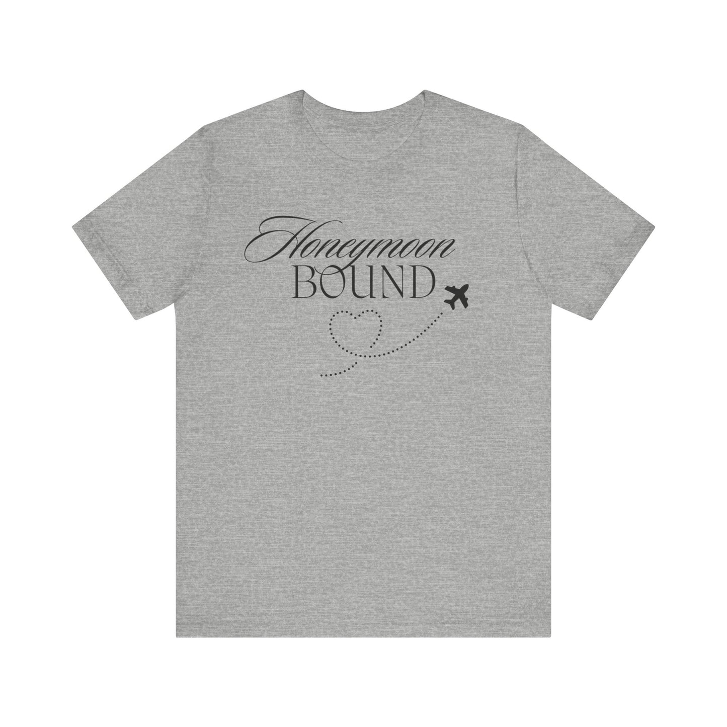 Honeymoon Bound Black Text T-shirt