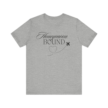Honeymoon Bound Black Text T-shirt