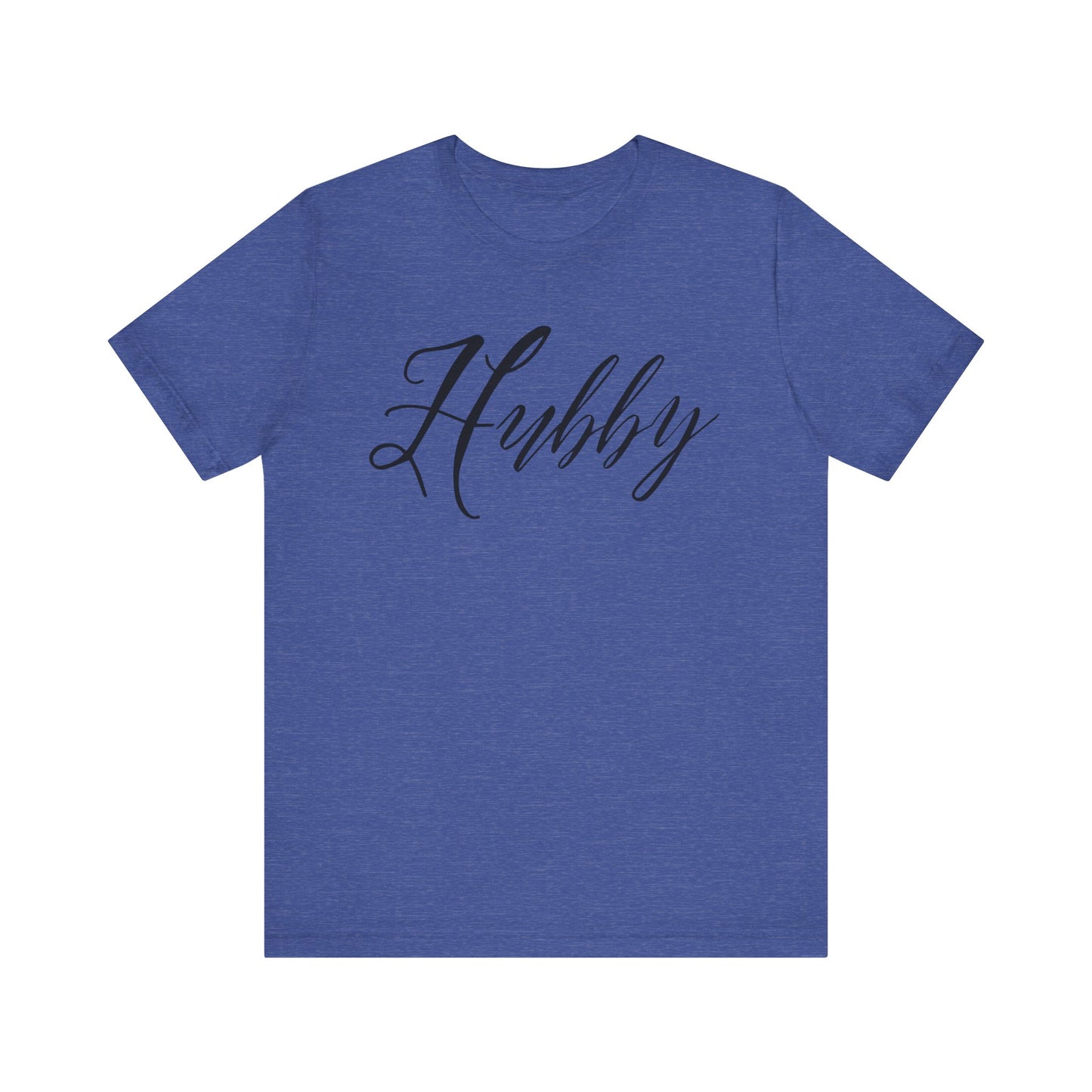 Hubby Black Cursive Text T-shirt