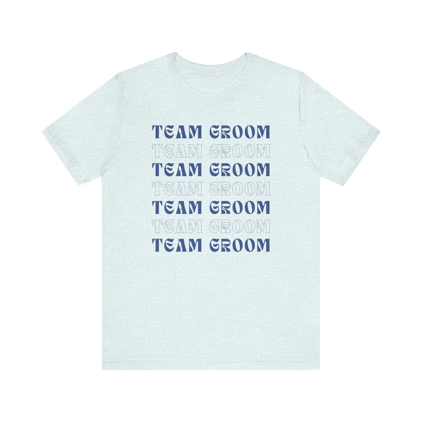 Team Groom Repeat Text T-shirt