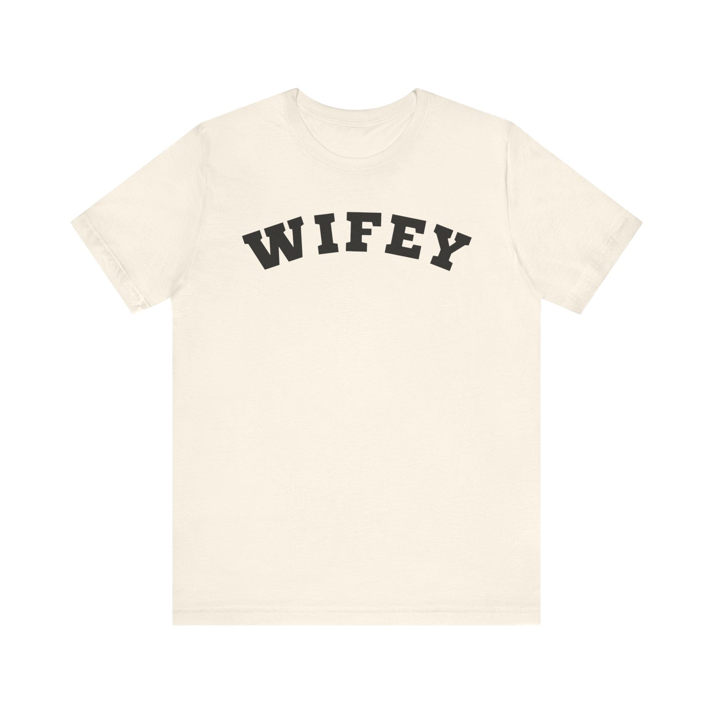 Wifey Black Block Letters T-shirt