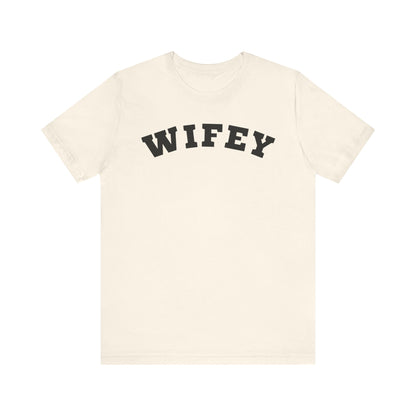 Wifey Black Block Letters T-shirt