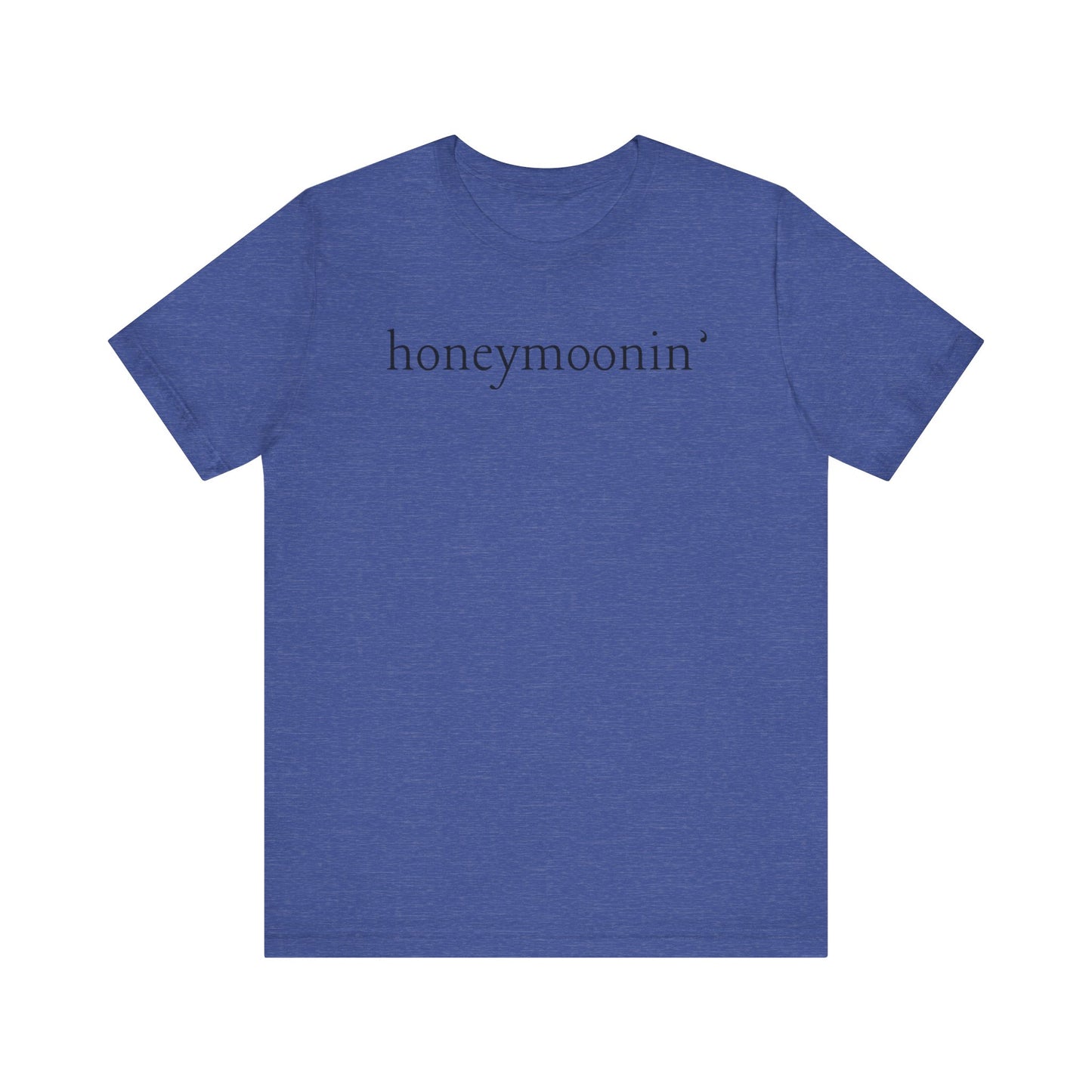 Honeymoonin' Black Text T-shirt