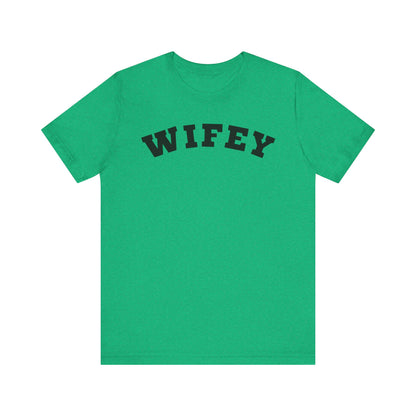Wifey Black Block Letters T-shirt