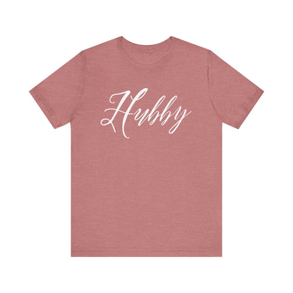 Hubby Cursive Letters T-shirt