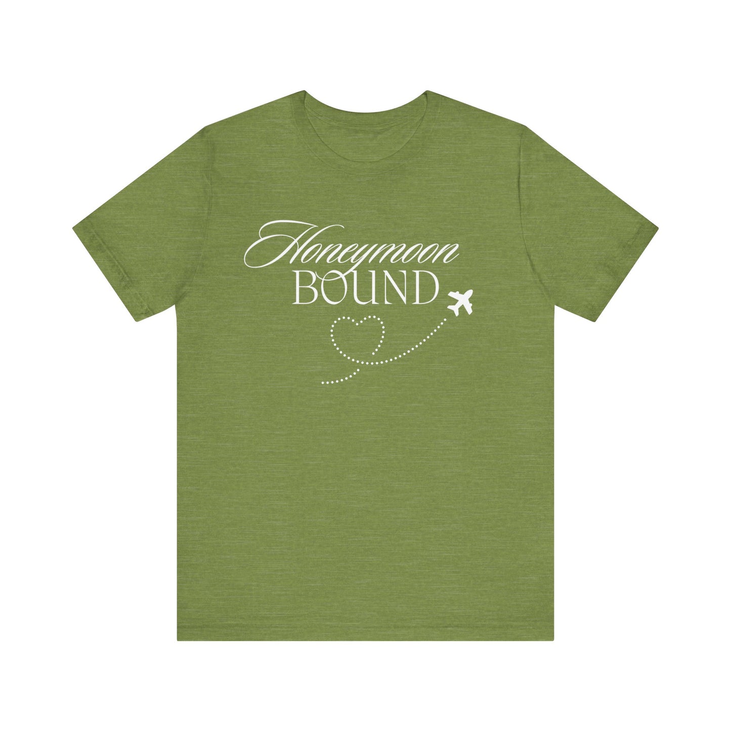 Honeymoon Bound White Text T-shirt