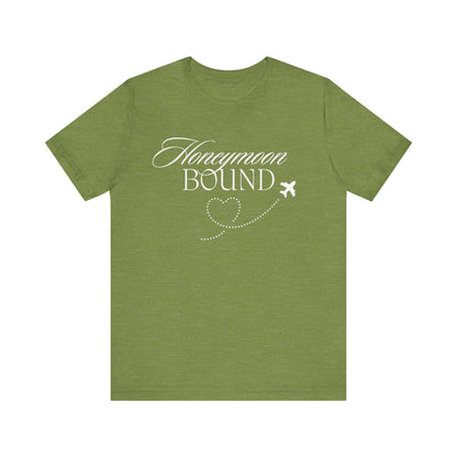 Honeymoon Bound White Text T-shirt