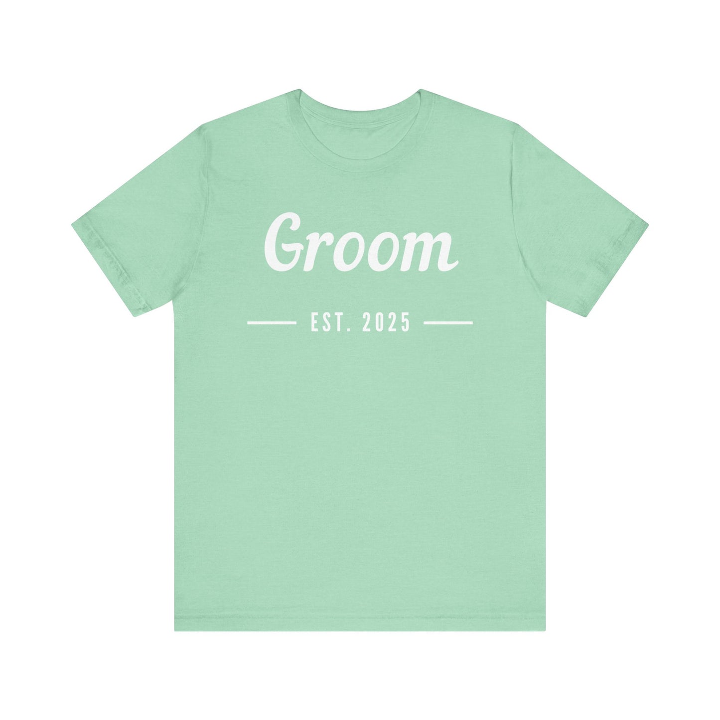 Groom 2025 White Lettering T-shirt