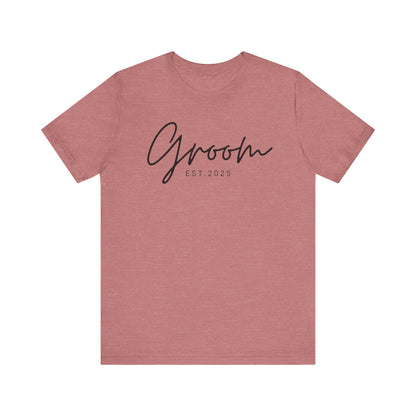 Groom Cursive Black Text T-shirt