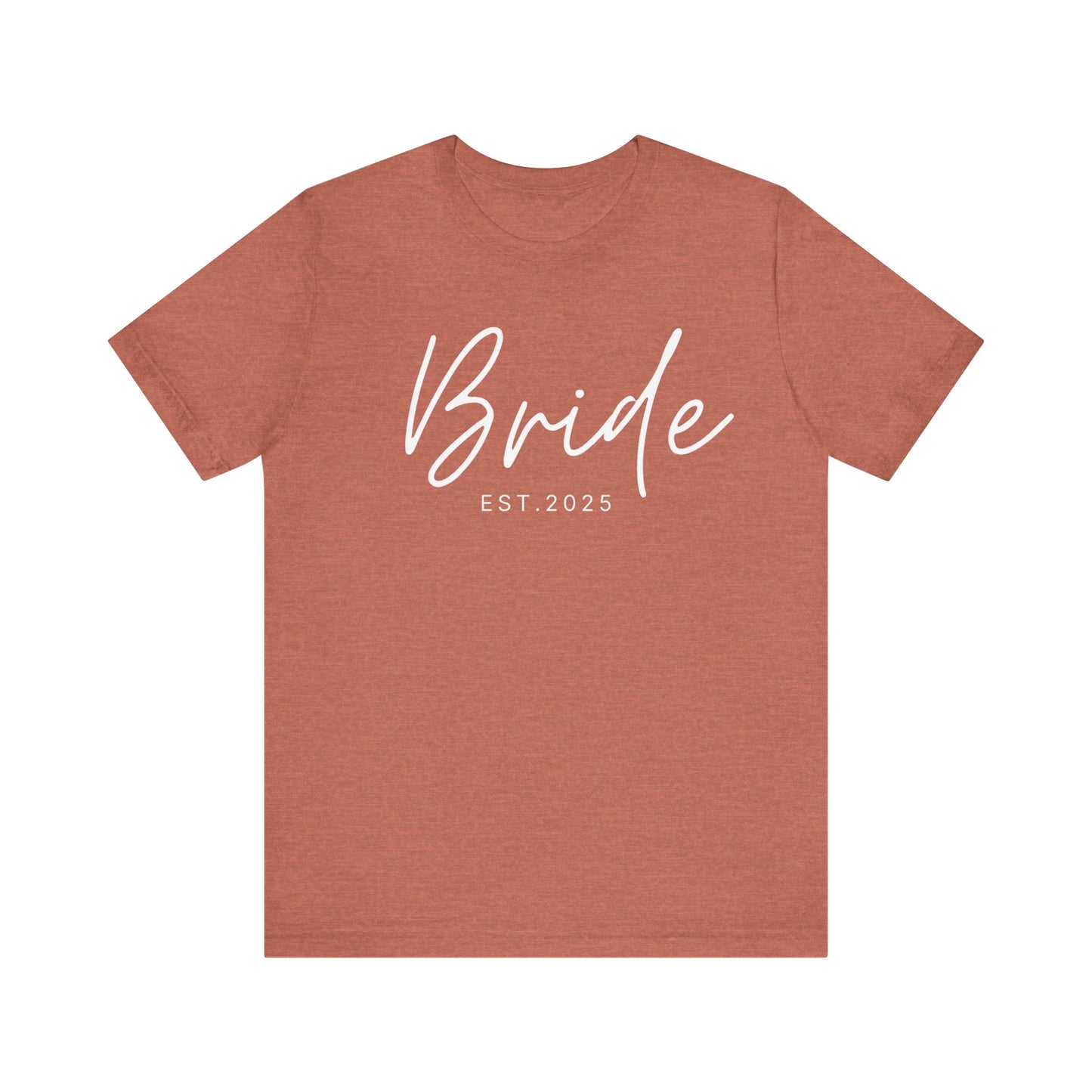 Bride Cursive White Text T-shirt