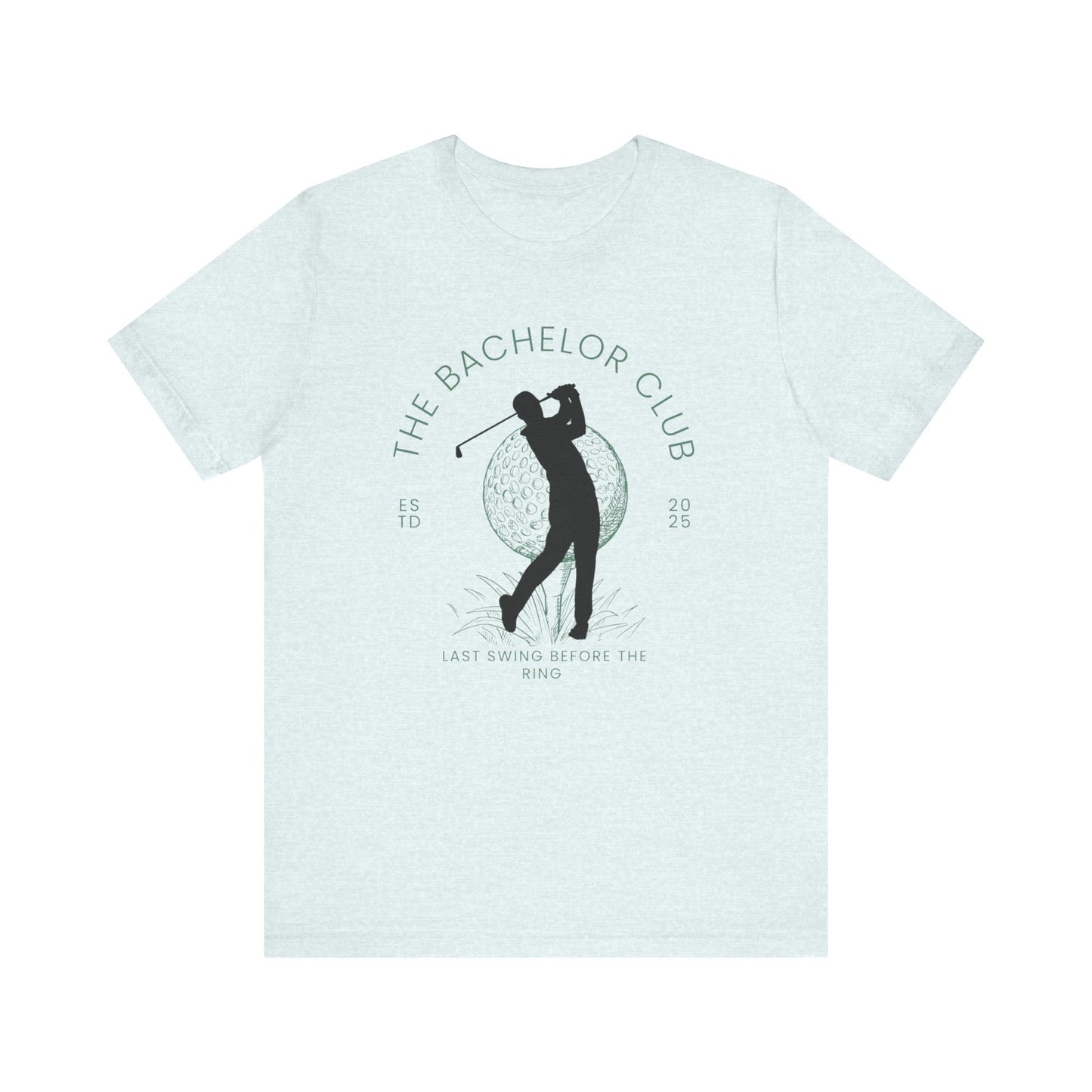 The Bachelor Club Last Swing Before The Ring Golfer Silhouette T-shirt