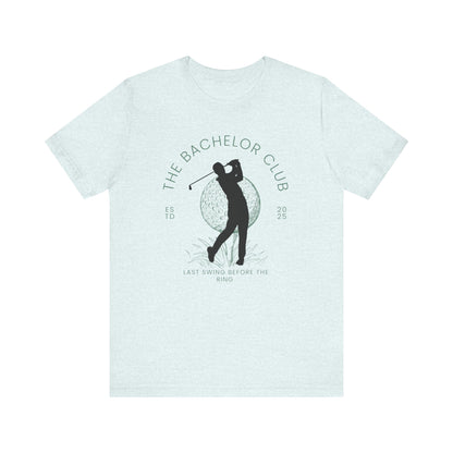 The Bachelor Club Last Swing Before The Ring Golfer Silhouette T-shirt