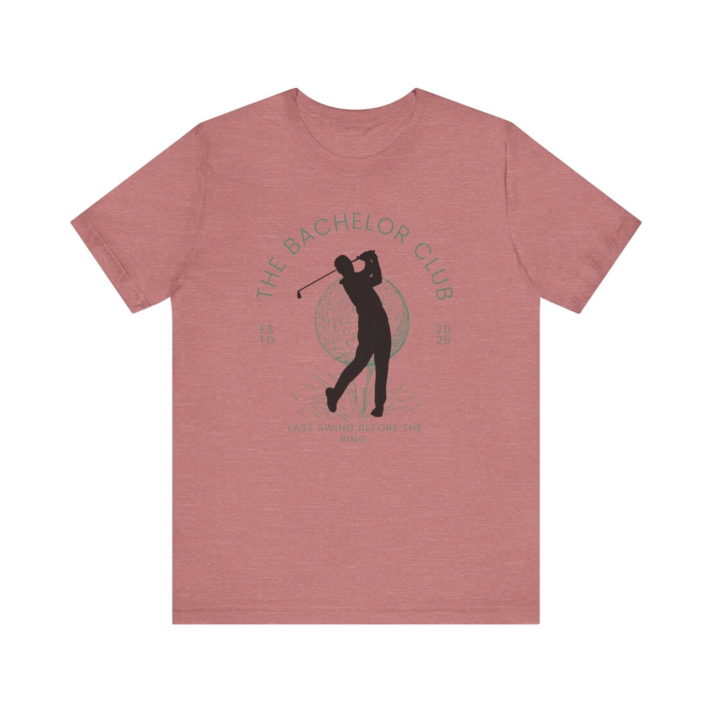 The Bachelor Club Last Swing Before The Ring Golfer Silhouette T-shirt