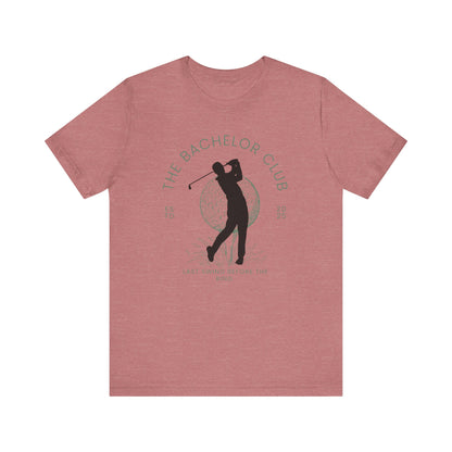 The Bachelor Club Last Swing Before The Ring Golfer Silhouette T-shirt