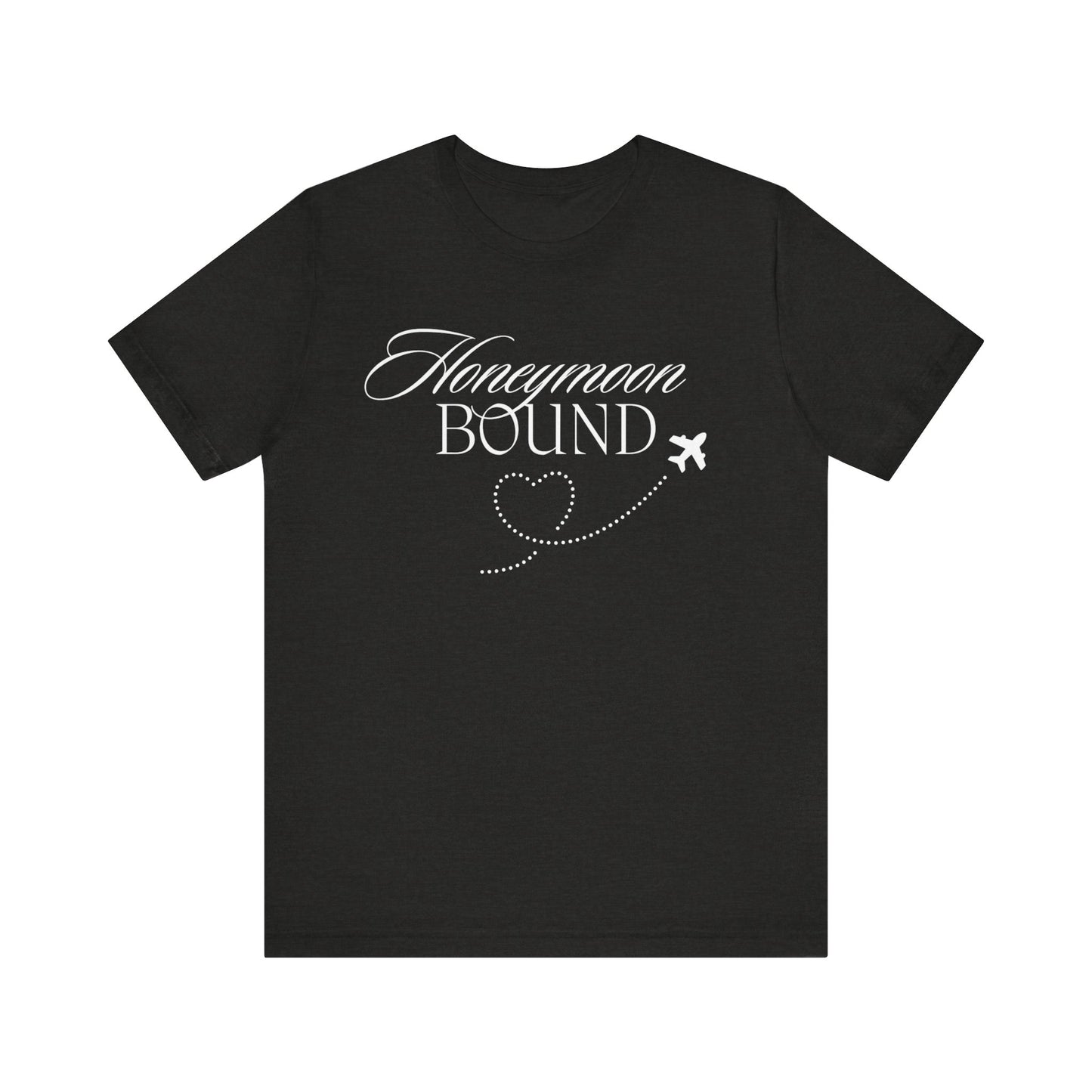 Honeymoon Bound White Text T-shirt