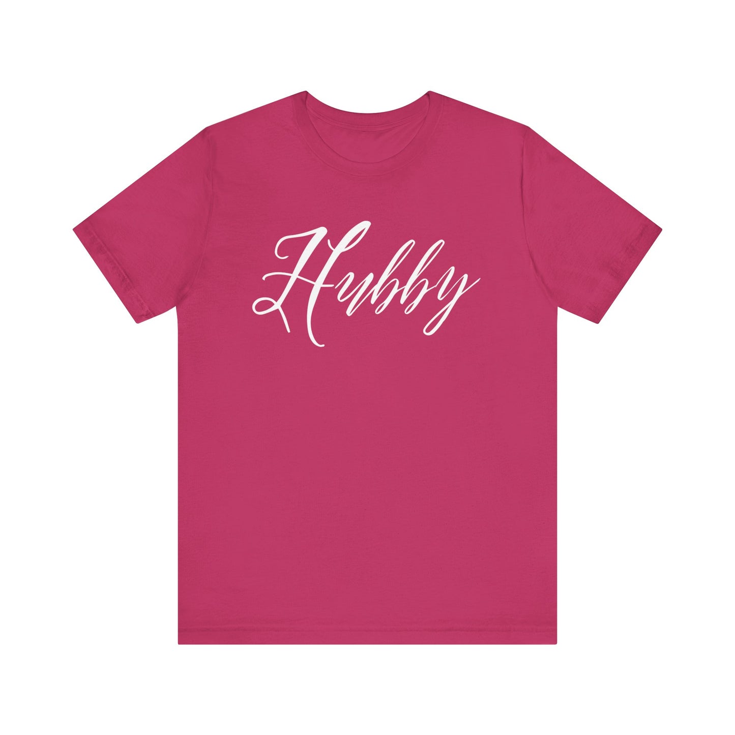 Hubby Cursive Letters T-shirt