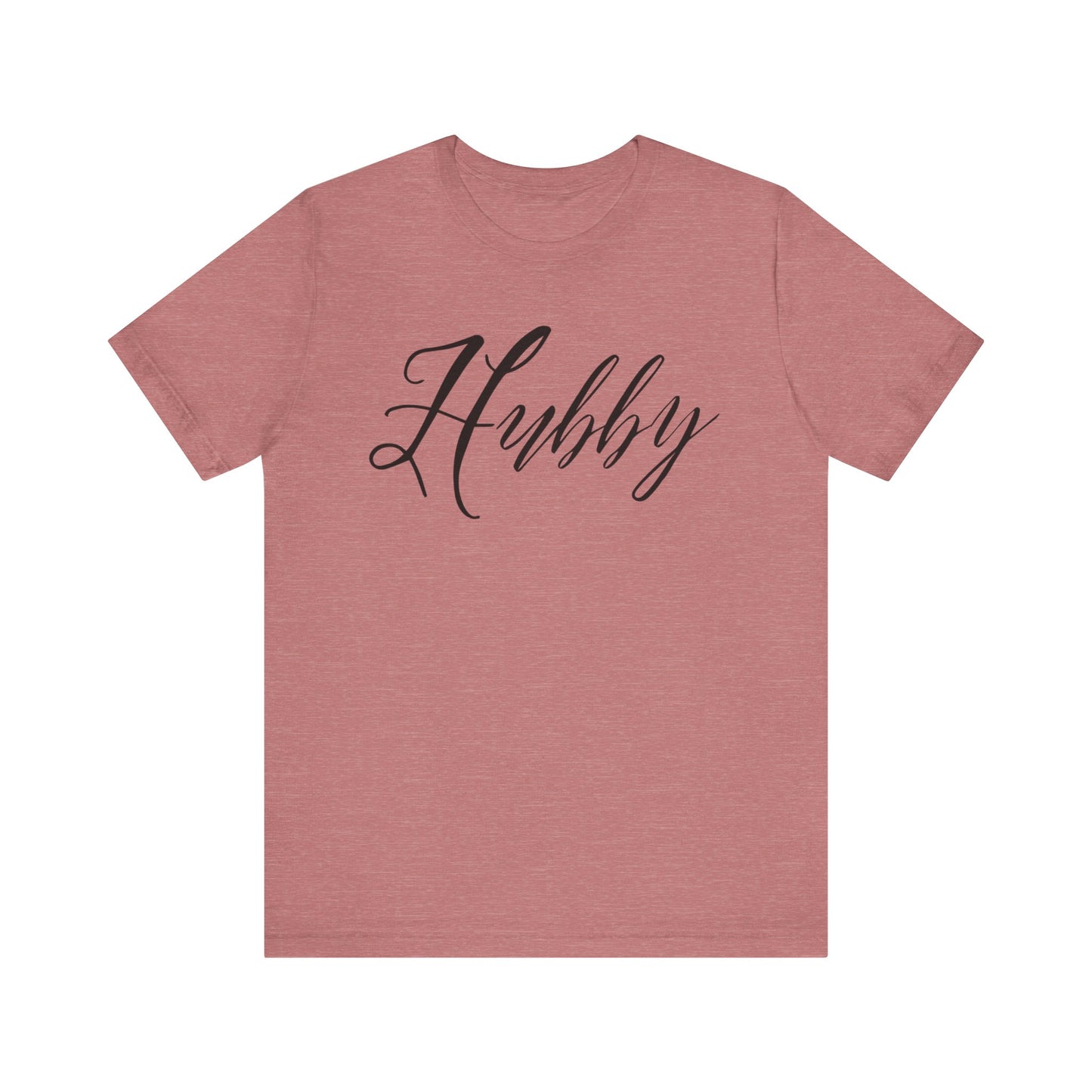 Hubby Black Cursive Text T-shirt