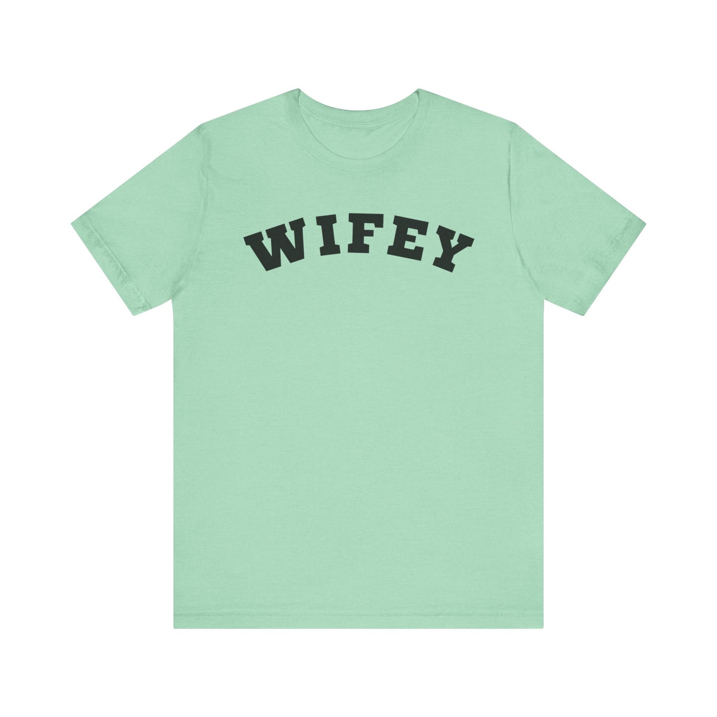 Wifey Black Block Letters T-shirt