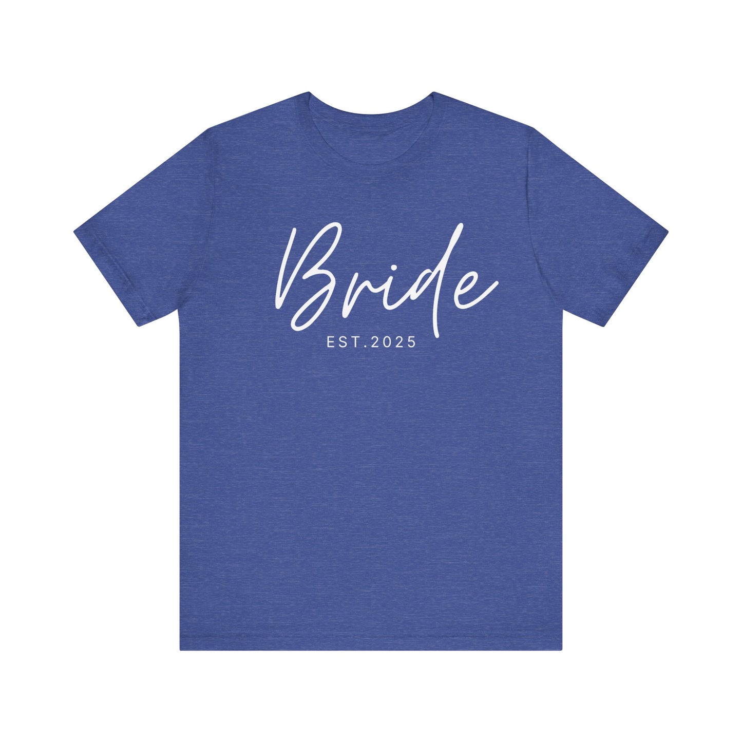 Bride Cursive White Text T-shirt