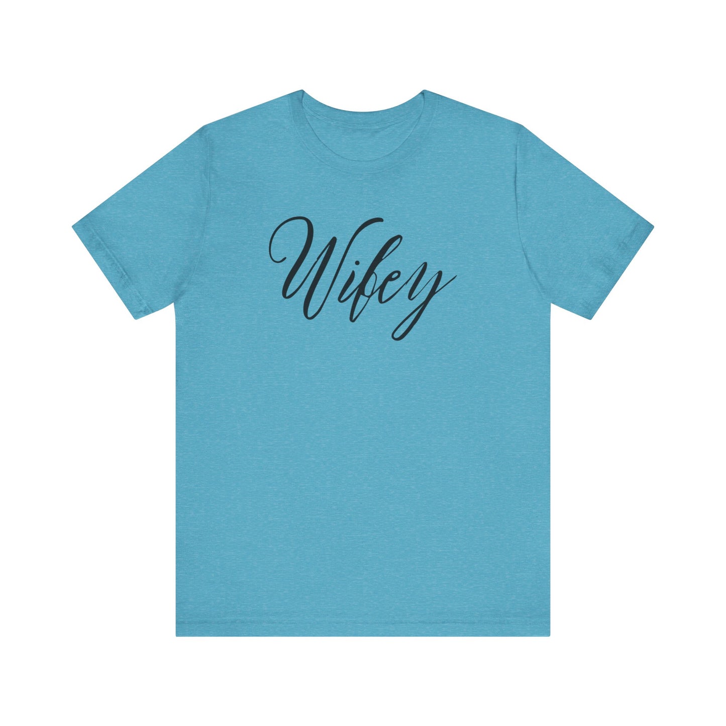 Wifey Cursive Black Text T-shirt