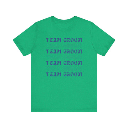 Team Groom Repeat Text T-shirt