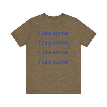 Team Groom Repeat Text T-shirt