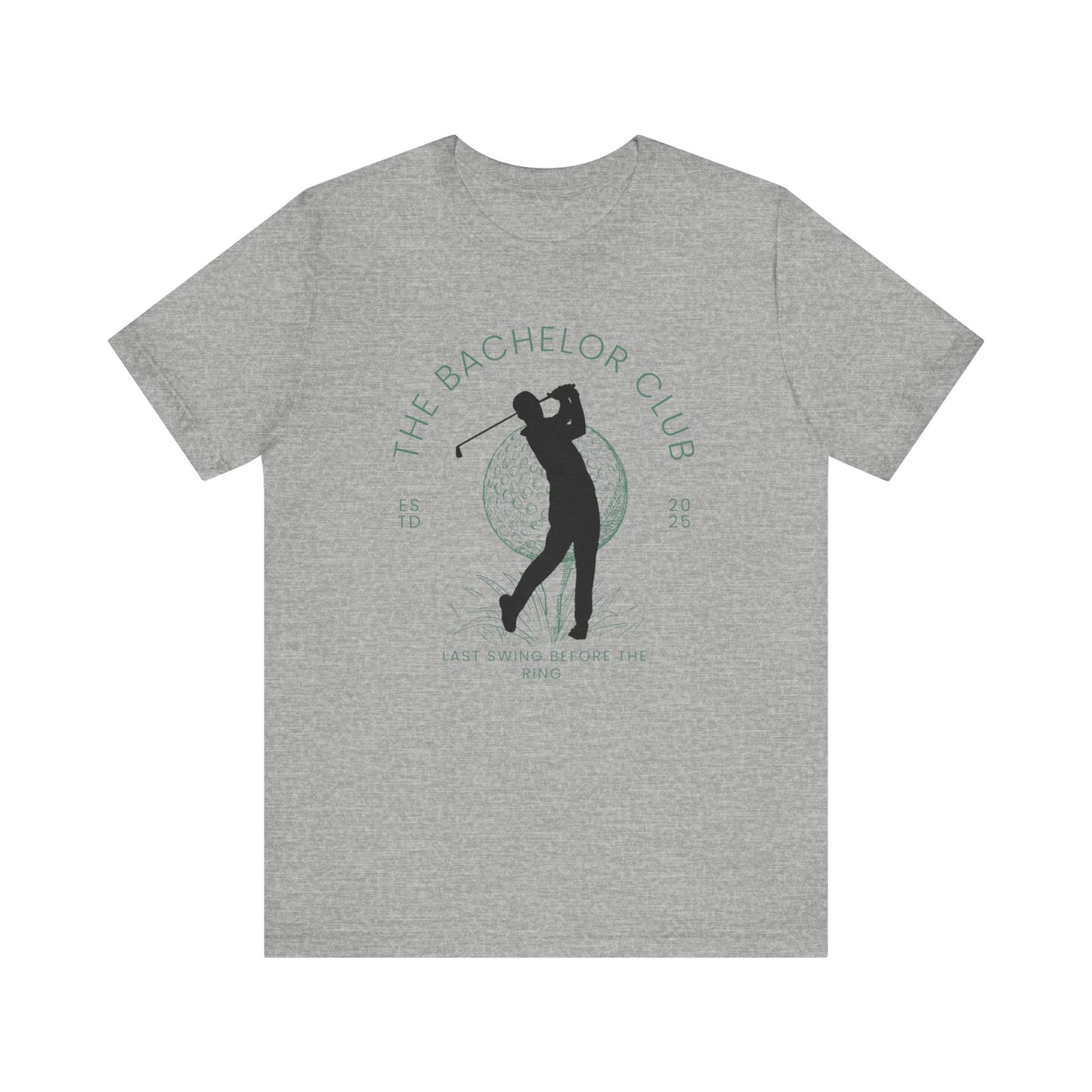 The Bachelor Club Last Swing Before The Ring Golfer Silhouette T-shirt
