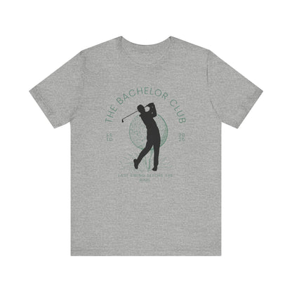 The Bachelor Club Last Swing Before The Ring Golfer Silhouette T-shirt