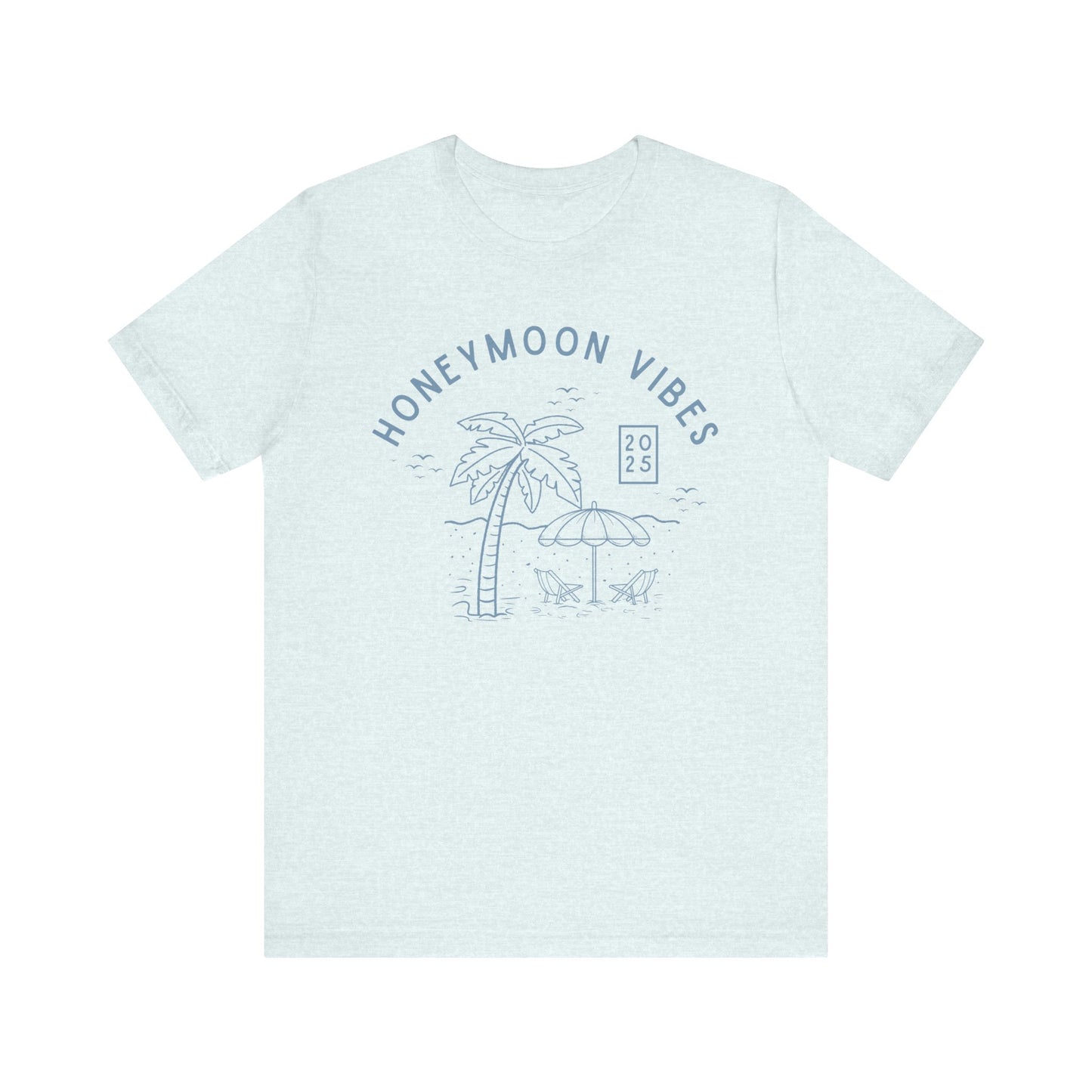 Honeymoon Vibes Beach Scene T-shirt