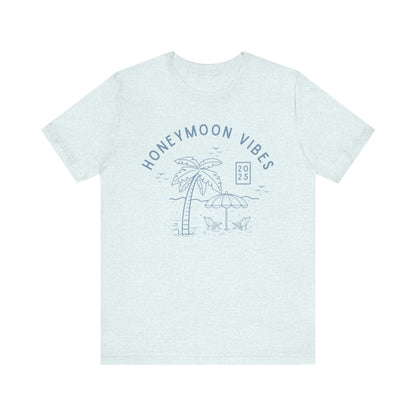 Honeymoon Vibes Beach Scene T-shirt