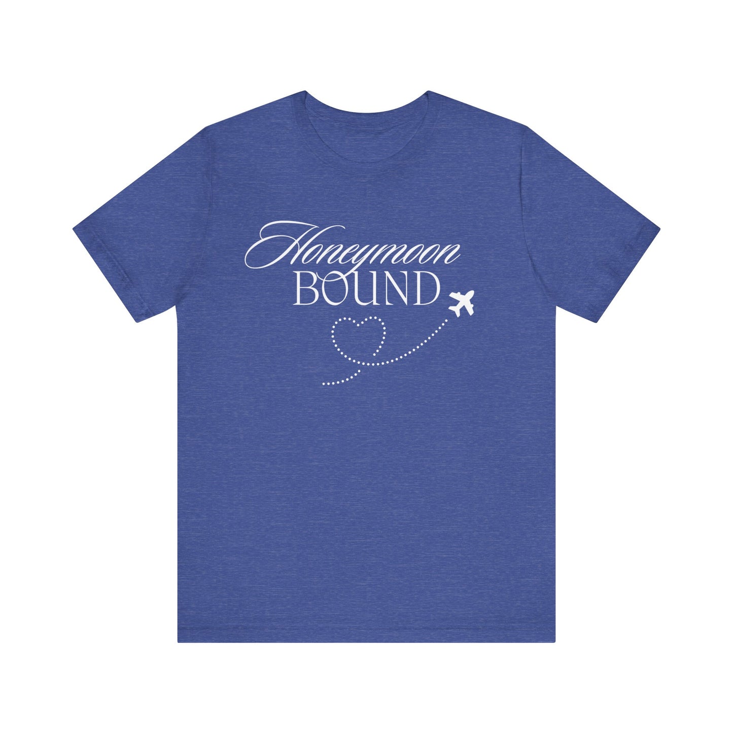 Honeymoon Bound White Text T-shirt