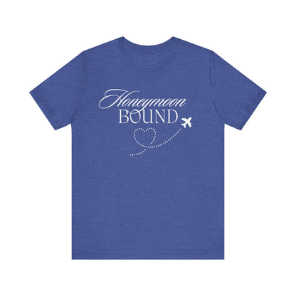 Honeymoon Bound White Text T-shirt