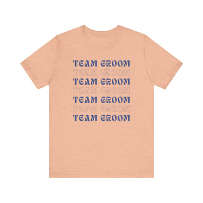 Team Groom Repeat Text T-shirt