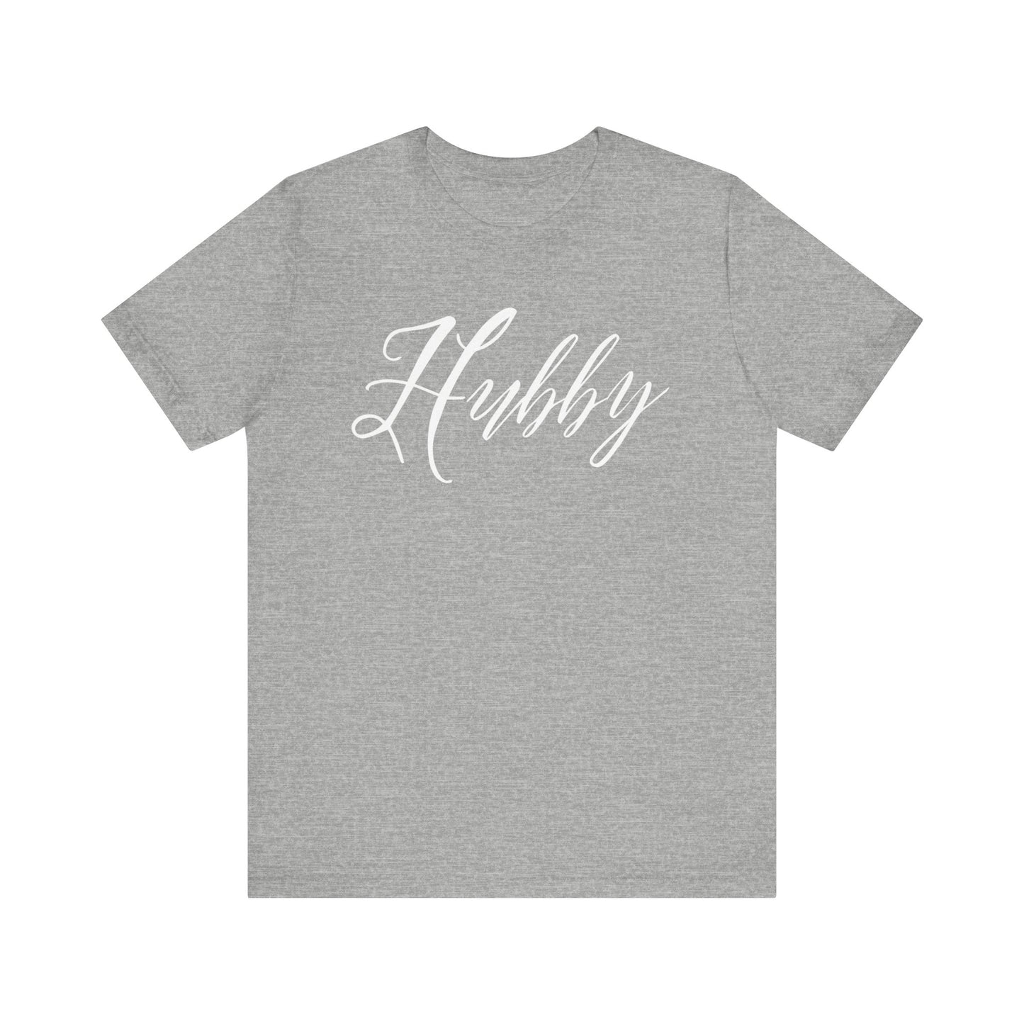 Hubby Cursive Letters T-shirt
