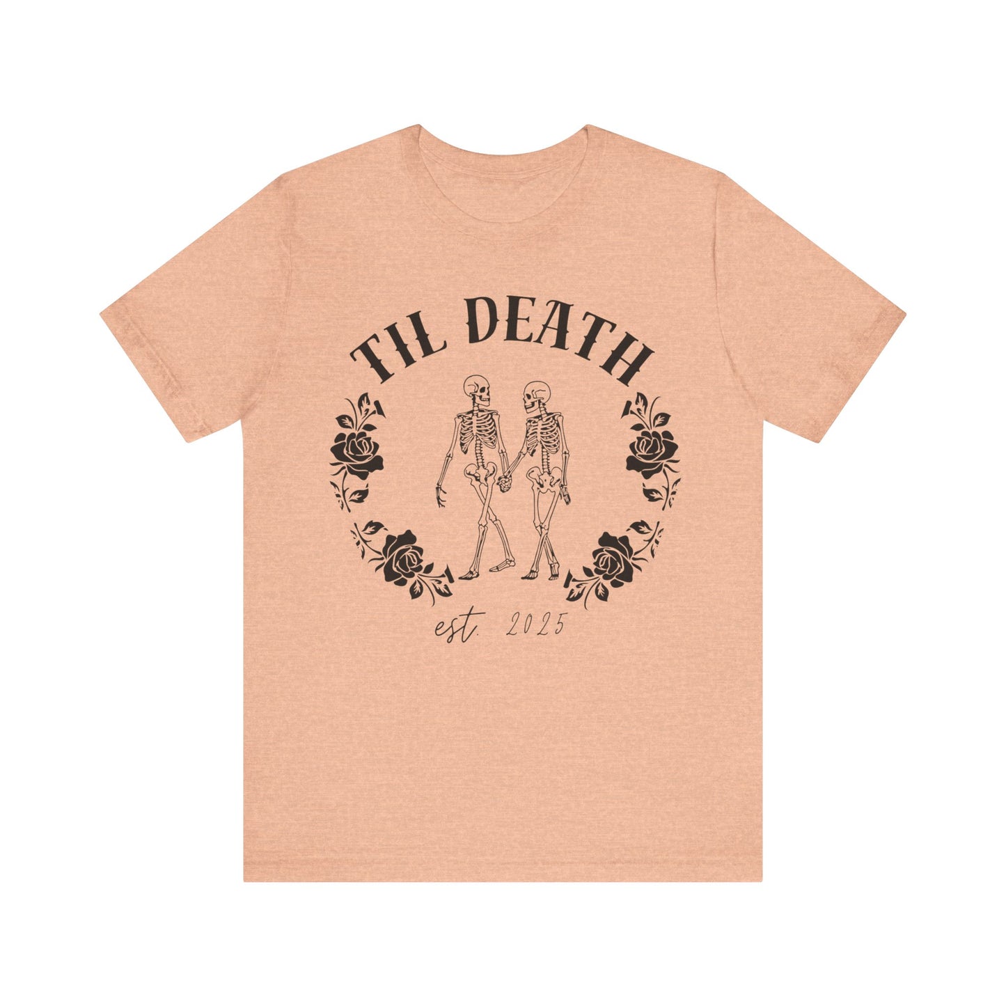 Til Death Skeleton Couple T-shirt