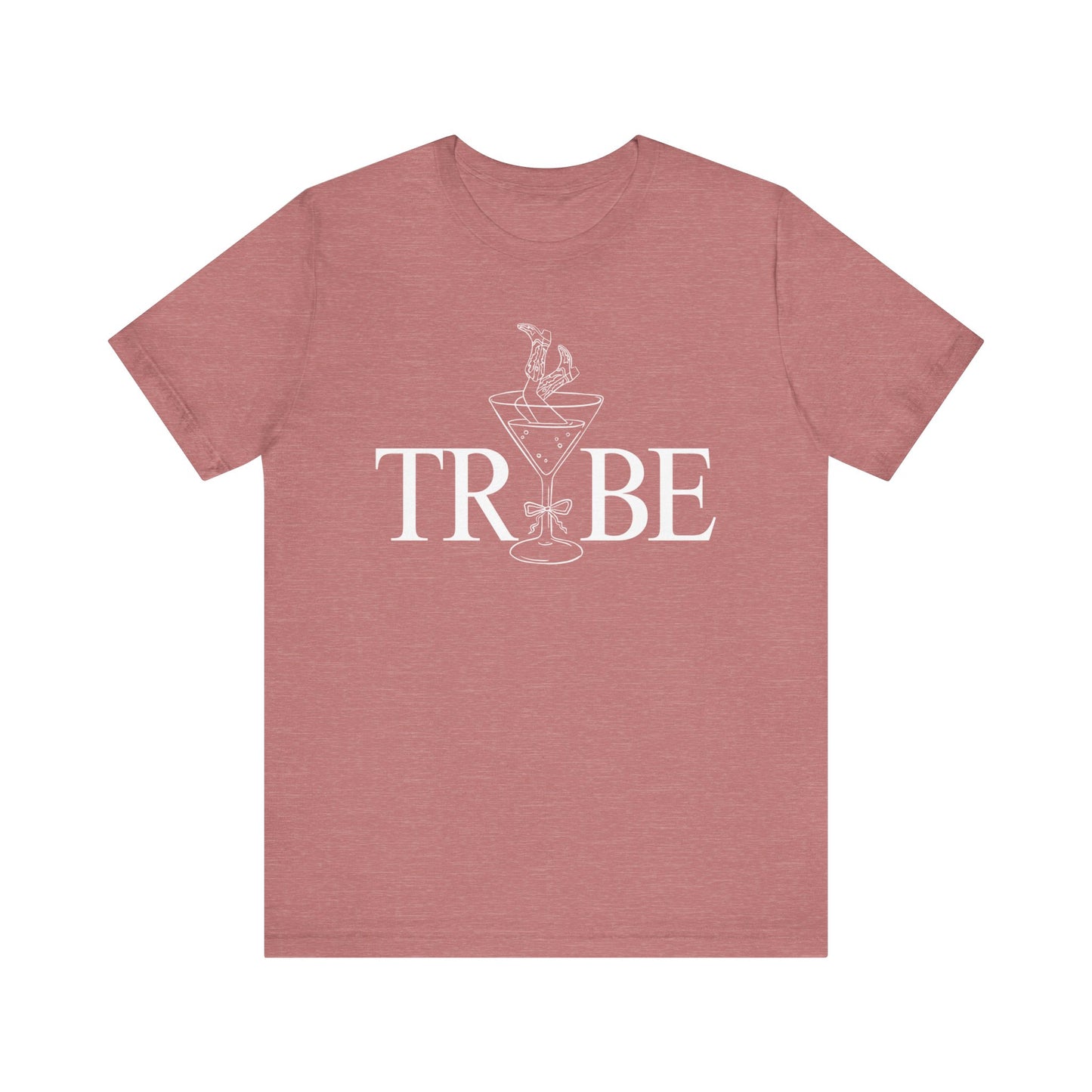 Tribe Cowgirl Martini white Lettering T-shirt