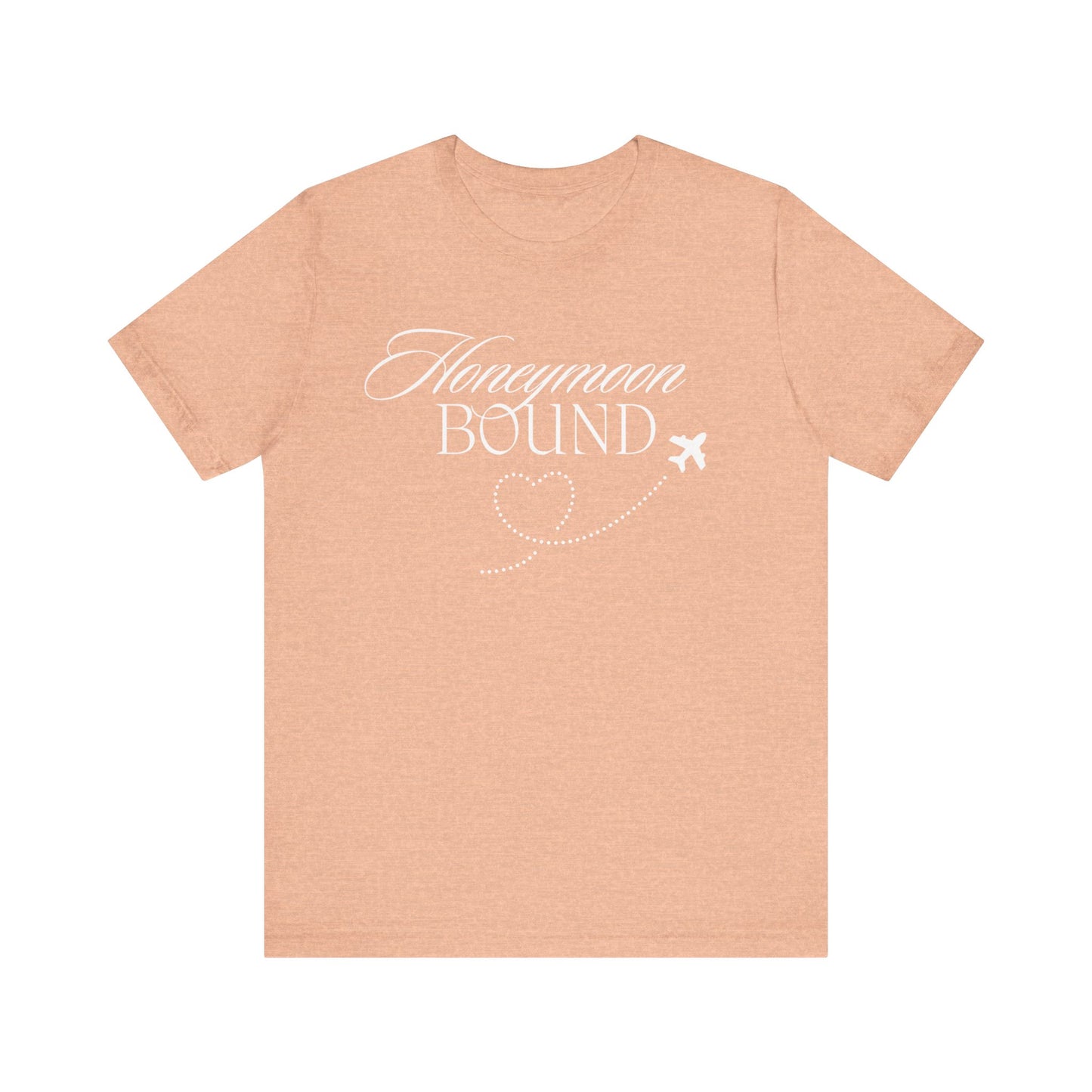 Honeymoon Bound White Text T-shirt