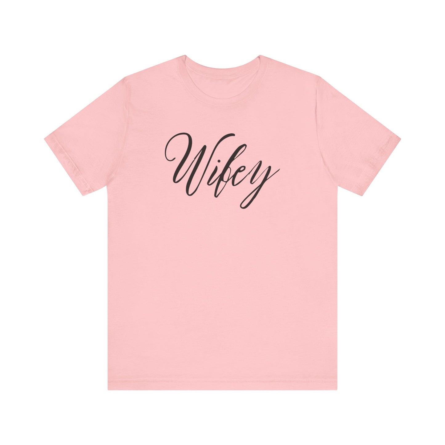 Wifey Cursive Black Text T-shirt
